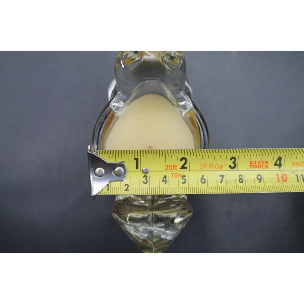 Vintage Avon Glass Squirrel Votive Candle Holder Clear Glass Woodland Decor